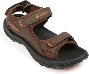 Orlimar Golf Men's Spikeless Golf Sandals - Brown / Orange - Men's US Size 12 - Picture 1 of 5