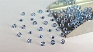 Piedras espinela sueltas de alta calidad de corte redondo aguamarina azul ELECCIÓN DE TAMAÑO - Imagen 1 de 8