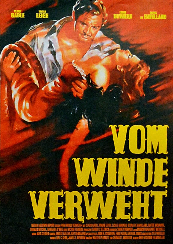 VOM WINDE VERWEHT Orig. Filmplakat A2 GEROLLT WA 2000 - Bild 1 von 1