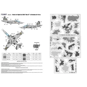 Foxbot FM 32-011 Scale 1:32 Masks Digital Camouflage Su25UB Ukrainische Luftwaffe - Bild 1 von 24