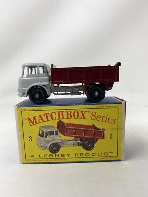 Matchbox #3 Bedford Tipper Truck Maroon 1961 In MINT Original D2 Box - Image 1 of 4