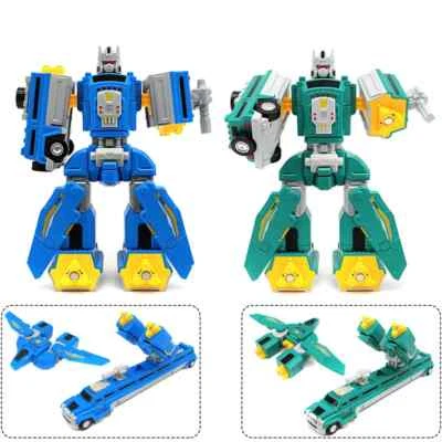 Magnetischer transformierender Roboter Spielzeug Flugzeug Zug Auto Actionfigu... - Bild 1 von 4