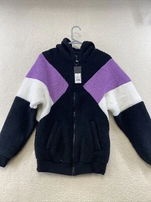 Chaqueta Original Use para Mujer en Negro Blanco y Morado en Ébano - Talla XSmall Foto 1 de 4