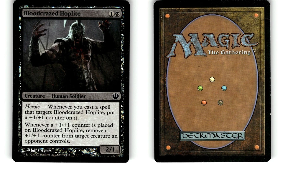 MTG Journey into Nyx Bloodcrazed Hoplite Foil 61/165 C NM/MT - Image 1 of 1