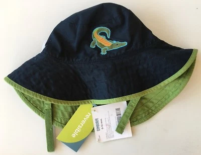 NWT Gymboree All Star Champ 0-12 Months Alligator Reversible Hat w/ Chin Strap - Image 1 of 2