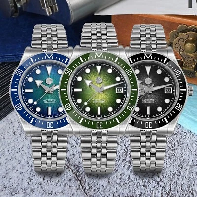 SAN MARTIN SN0148-G Miyota 9015 Automatic Gradient Dial 40mm 20ATM Diver's Watch - Image 1 of 4