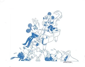 Original Disney Drawing, Mickey Mouse, Mike Royer, Signed - Picture 1 of 1