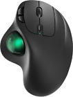 Nulea M501 Wireless Trackball Mouse, Rechargeable Ergonomic, Easy Thumb Control,