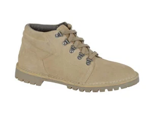 Hombres ROAMERS Topo Oscuro Gamuza Real Anillo en D Ocio Bota de Ocio PVC Suela de PVC - Imagen 1 de 1