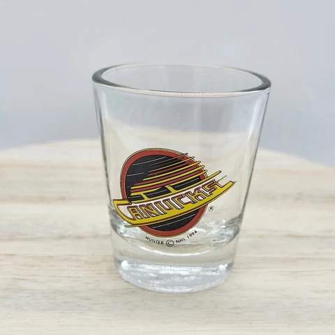 1994 VANCOUVER CANUCKS NHL SHOT GLASS by Hunter Cover