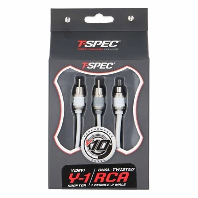 T-SPEC V10RY1 / v10 Series 2-Channel RCA Audio Cable / 1F-2M / RCA Y-ADAPTER - Image 1 of 3