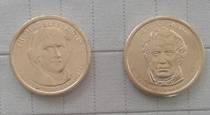 Münzen US-Präsidenten Thomas Jefferson Zachary Taylor 1 Dollar - Bild 1 von 2