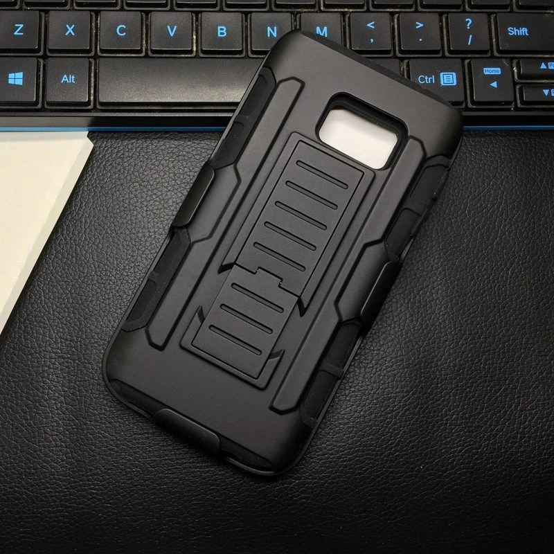ARMOR Military Tough Kickstand Clip Case Samsung Galaxy Note 3 4 5 8 + GLASS - Image 1 of 4