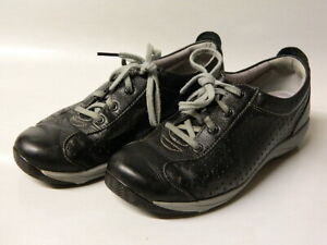 DANSKO Women's Athletic Sneakers Tennis Shoes Leather Black/Gray 38 7.5-8 EUC