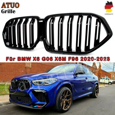 Performance Grille Black High Gloss Fits BMW X6 G06 Twin Bridge 2019+ - Image 1 of 4