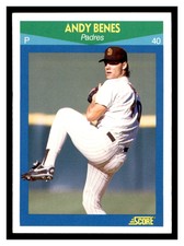 1990 Score Rising Stars #69 ANDY BENES San Diego Padres ~B2S