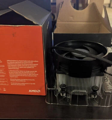 AMD AM4 Ryzen Socket Cooler Heatsink Fan (only) Original Authentic - Image 1 of 2