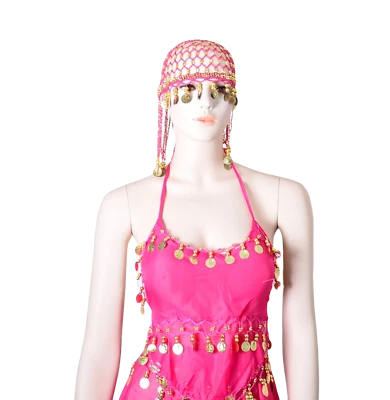 Wig Cap fishnet blinking pedants dancing Net Mesh Hair Style Fashion exotic - Image 1 of 4