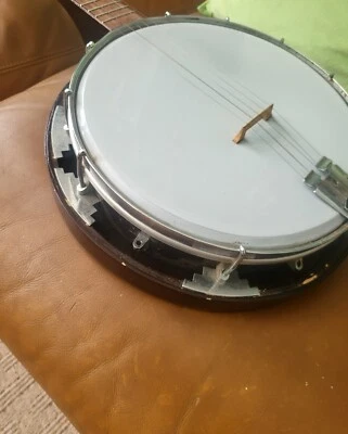 Banjo 5 string By John GREY & Sons in great used condition with case  - Image 1 of 4