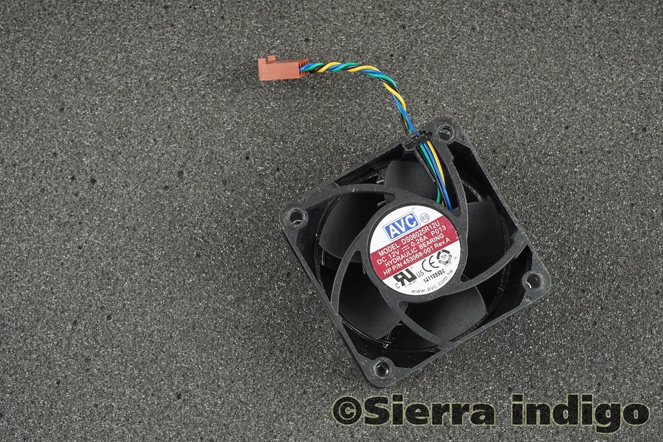 HP 453068-001 Fan DC7900 USFF AVC DS06025R12U 4-Pin 4-Wire DC12V 0.7A - Image 1 of 1