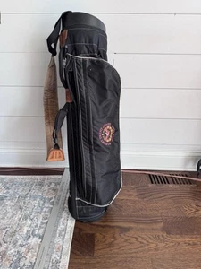 Vintage PING L8 Carry Golf Bag 4-Way Black Robert Trent Jones Club Single Strap - Picture 1 of 8