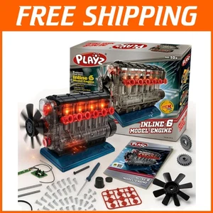 DIY Inline 6 Engine Model Kit - STEM Toy for Adults & Kids - Picture 1 of 11