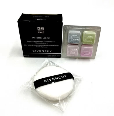 Polvo suelto Givenchy Prisme Libre 4 en 1#1 Mousseline Pastel ~ 4x0,2 g tamaño de viaje Foto 1 de 3
