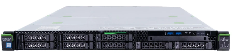 NEW Fujitsu Primergy RX2530 M5 Eight-Core Silver 4208 16GB RAM 8-Bay 1U Server - Image 1 of 4