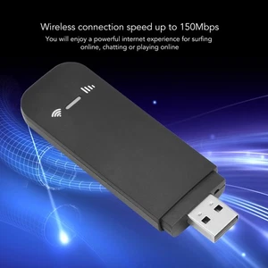 (Black)USB Portable WiFi Router Portable Travel Hotspot WiFi Hotspot For - Picture 1 of 12