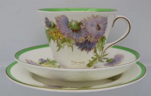 Royal Doulton Glamis Thistle Trio Tasse Untertasse und Teller sehr guter Zustand Vintage  - Bild 1 von 13