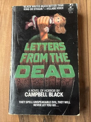 Vintage Horror Book Letters from the Dead by Campbell Black 1986 Foto 1 de 4
