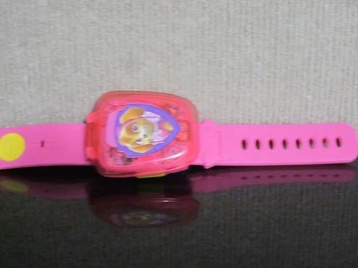 Reloj de aprendizaje VTech Paw Patrol Skye juguete rosa con sonido 2018 probado funciona - Imagen 1 de 4