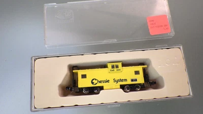 Vtg N Scale Con-Cor Sekisui BURLINGTON ROUTE Caboose Car in Box * Metal Wheels - Image 1 of 4
