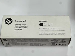 NEW SEALED!!! GENUINE HP 12A Black Toner Cartridge HP Q2612AC FAST FREE SHIP - Picture 1 of 3