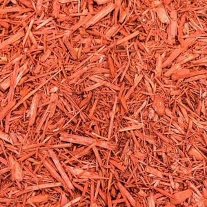 Mantillo de madera roja premium | Cubierta decorativa para jardín, maceta, patio y paisaje - Imagen 1 de 7