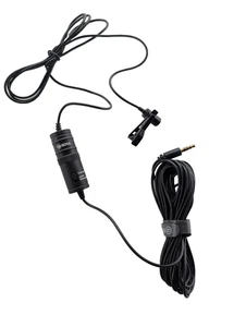 Boya Black Corded Mic w/ Cord for Cell Phone - Picture 1 of 7
