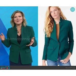 J.Crew Damen Grün Regent Blazer Gr. 22 Karriere Business Profi Lagenlook - Bild 1 von 8