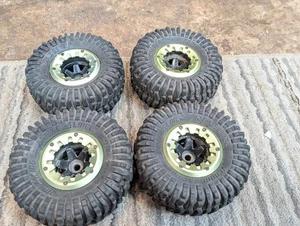 Juego de ruedas Venom Creeper Crawler aluminio beadlock verde axial 2.2" - Imagen 1 de 7
