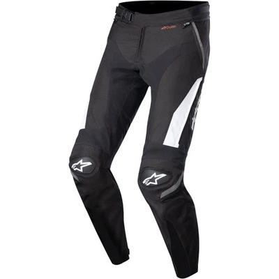 Mens Motorcycle Trousers XL - Alpinestars T-SP R Drystar® - Black and White - Image 1 of 3
