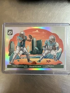 2024 Panini Donruss Optic Duos Tua Tagovailoa Tyreek Hill Dual Downtown Dolphins - Picture 1 of 2