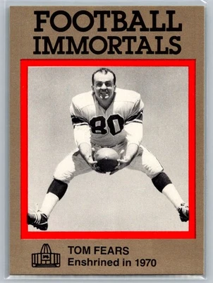Tom Fears 1985-88 Football Immortals Los Angeles Rams #40 - Image 1 of 2