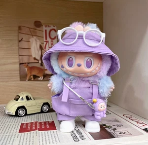 Abito Streetwear Viola per Labubu Gen 1/2/3 - Set di vestiti fatti a mano (senza bambola) - Foto 1 di 3