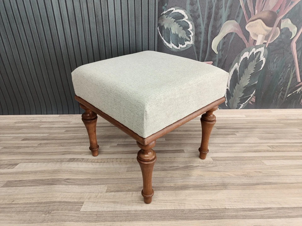 Hallway bench, Ottoman for bedroom, Retro bench, Upholstered bench, Dining bench - Image 1 of 4