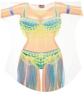 Camiseta de bikini de bailarina del vientre para dama ropa divertida - Imagen 1 de 2