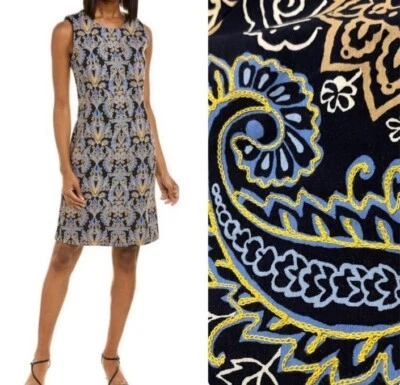 J. McLaughlin Size XS Devon Sleeveless Neck Embroidered Bainbridge Dress NEW NWT - Image 1 of 4