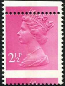 1972 21⁄2p SG x851 SPEKTAKULÄR 'MIS-PERF' U/M, auffällig. - Bild 1 von 1