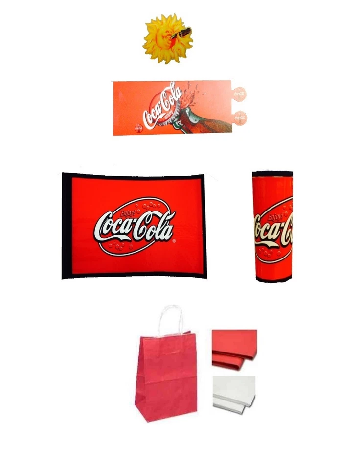 SECRET SANTA GIFT COCA COLA COKE ~ WINE / CAN COOLER JACKET / FRIDGE MAGNET - Image 1 of 1