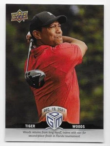 2021 UPPER DECK GAME DATED MOMENTS Tiger Woods #24 - Picture 1 of 1