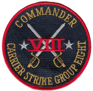 COMMANDER CARRIER STRIKE GROUP EIGHT CHEST PATCH - Picture 1 of 1