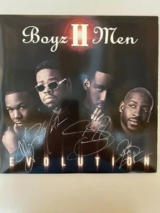 Álbum completo firmado por Boys II Men JSA carta completa certificado de autenticidad envío gratuito - Imagen 1 de 3